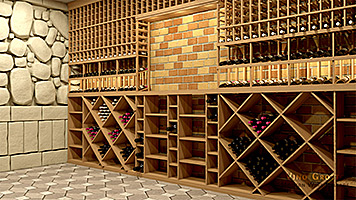 Beautiful Mahogany Wine Cellar