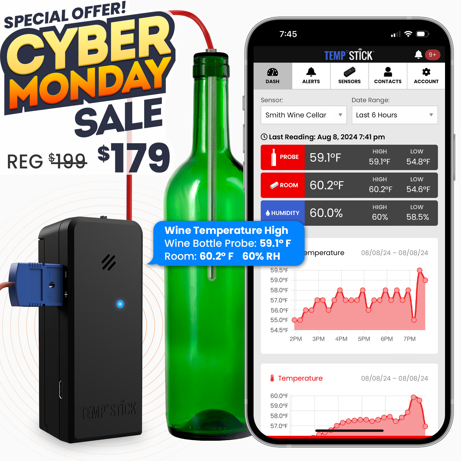 Temp Stick PRO on Sale only $179 - Cyber Monday Sale