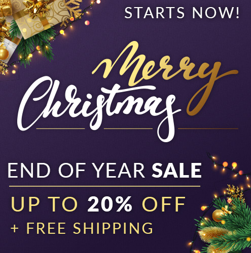 Merry Xmas Sale! Save up to 20% + Free Shipping
