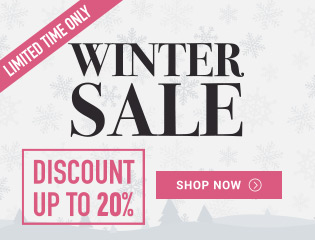 Winter Sale! Save up to 20% + Free Shipping