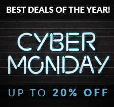 Cyber Monday Sale! Save up to 20% + Free Shipping