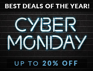 Cyber Monday Sale! Save up to 20% + Free Shipping