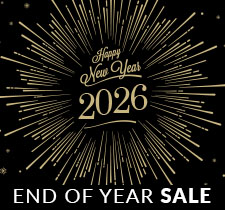 New Year Sale! Save up to 20% + Free Shipping