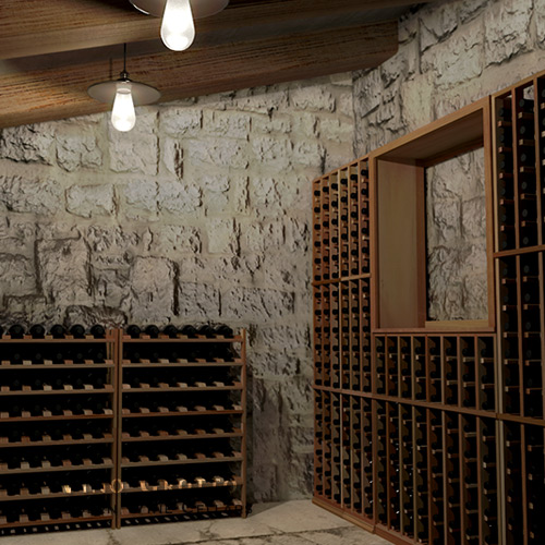 Passive wine cellar