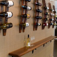 5 Bottle Barrel Stave Wine Rack