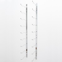 VintageView 18 Bottle Magnum Wall Rack - WS MAG2 - Chrome-Plated Showcase