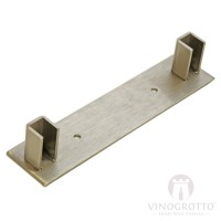 VintageView Floor to Ceiling Mounting Frame Base Plate - Brushed Nickel Showcase