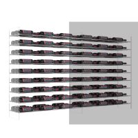 Evolution Wine Tower Extension Rack - 4FT - 81 Bottles - Chrome Showcase