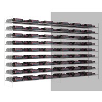 Evolution Wine Tower Extension Rack – Base Rack – 81 Bottles - Chrome Showcase