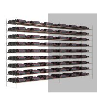 Evolution Wine Tower Extension Rack - 4FT - 81 Bottles - Golden-Bronze Showcase
