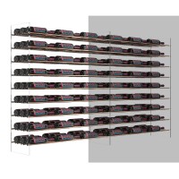 Evolution Wine Tower Extension Rack – Base Rack – 81 Bottles - Golden-Bronze Showcase