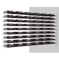 Evolution Wine Tower Extension Rack – Base Rack – 81 Bottles - Matte-Black Showcase