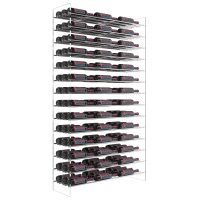 Evolution Wine Tower - 6FT - 126 Bottles - Chrome Showcase