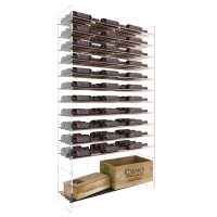 Evolution Wine Tower - 6FT - 126 Bottles - Golden-Bronze
