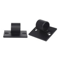 VintageView - Floor-to-Ceiling Angled Base Plate - Matte-Black Showcase