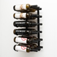 Vintage View WS23 - 18 Bottle Wine Rack - Matte-Black Showcase