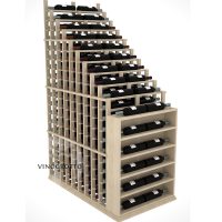 Professional Series - 6 Foot - Cascading Waterfall Display with Solid End Cap- Pine Showcase