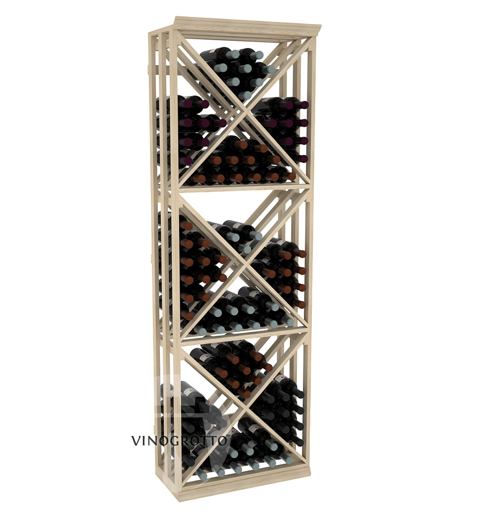 Professional Series - 6 Foot - Lattice X-Cube Storage Rack - Pine Showcase