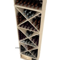 Professional Series - 8 Foot - Solid X-Cube Storage Rack - Pine Detail
