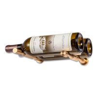 Vino Pins Double Bottle - Golden-Bronze Showcase
