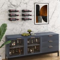 Vino Pins Double Bottle - Matte-Black