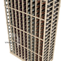 Professional Series - 6 Foot - Double Deep - 10 Column Cellar Rack - Pine Detail