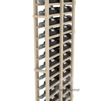 Professional Series - 6 Foot - Double Deep - 1 Column Cellar Rack - Pine Detail