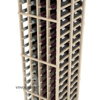 Professional Series - 6 Foot - Double Deep - 4 Column Cellar Rack - Pine Detail
