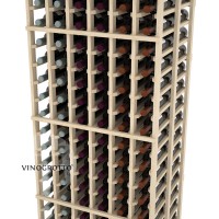 Professional Series - 6 Foot - Double Deep - 6 Column Cellar Rack - Pine Detail