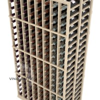 Professional Series - 6 Foot - Double Deep - 8 Column Cellar Rack - Pine Detail