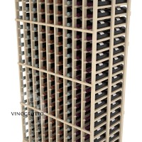 Professional Series - 6 Foot - Double Deep - 9 Column Cellar Rack - Pine Detail