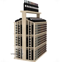 Retail Value Series - 260 Bottle Full Aisle with Top Shelf Display - Pine Detail