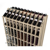 Retail Value Series - 280 Bottle Double Reveal Commercial Aisle Display - Pine