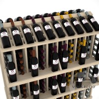 Retail Value Series - 300 Bottle Commercial Aisle Display with 4 Shelves - Pine