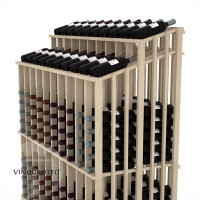 \Retail Value Series - 220 Bottle Half Aisle Commercial Display - Pine