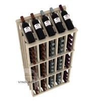 Retail Value Series - 65 Bottle Half Aisle Commercial Display - Pine