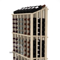 Retail Value Series - 78 Bottle Half Aisle Commercial Display - Pine