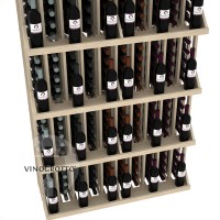 Retail Value Series - 240 Bottle Commercial Wall Display with 5 Shelves - Pine