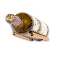 Vino Rails Wine Rack Single Bottle - Golden-Bronze