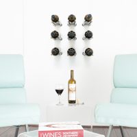 Vino Rails Wine Rack Single Bottle - Milled-Aluminum
