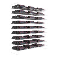 Evolution Wine Tower - 4FT - 81 Bottles - Chrome Showcase