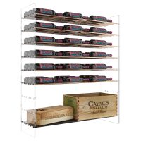 Evolution Wine Tower - 4FT - 81 Bottles - Golden-Bronze