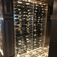 Evolution Wine Tower - Wine Cellar Install - Matte Black