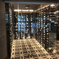 Evolution Wine Tower - Wine Cellar Install - Matte Black