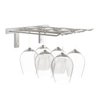 Vintage View SR Stemware Rack - Brushed-Nickel Showcase