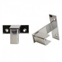 Vintage View Floor-to-Ceiling 2-inch Standoff Wall Bracket - Chrome-Plated Showcase