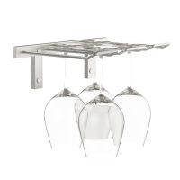 Vintage View SR2D Stemware Rack - Brushed-Nickel Showcase