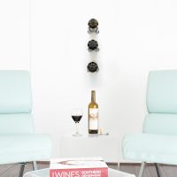 Vino Rails Wine Rack Designer Kit - 3x1 - 3 Bottles - Milled-Aluminum