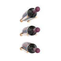 Vino Rails Wine Rack Designer Kit - 3x1 - 3 Bottles - Golden-Bronze Showcase
