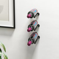 Vino Rails Wine Rack Designer Kit - 3x1 - 3 Bottles - Matte-Black
